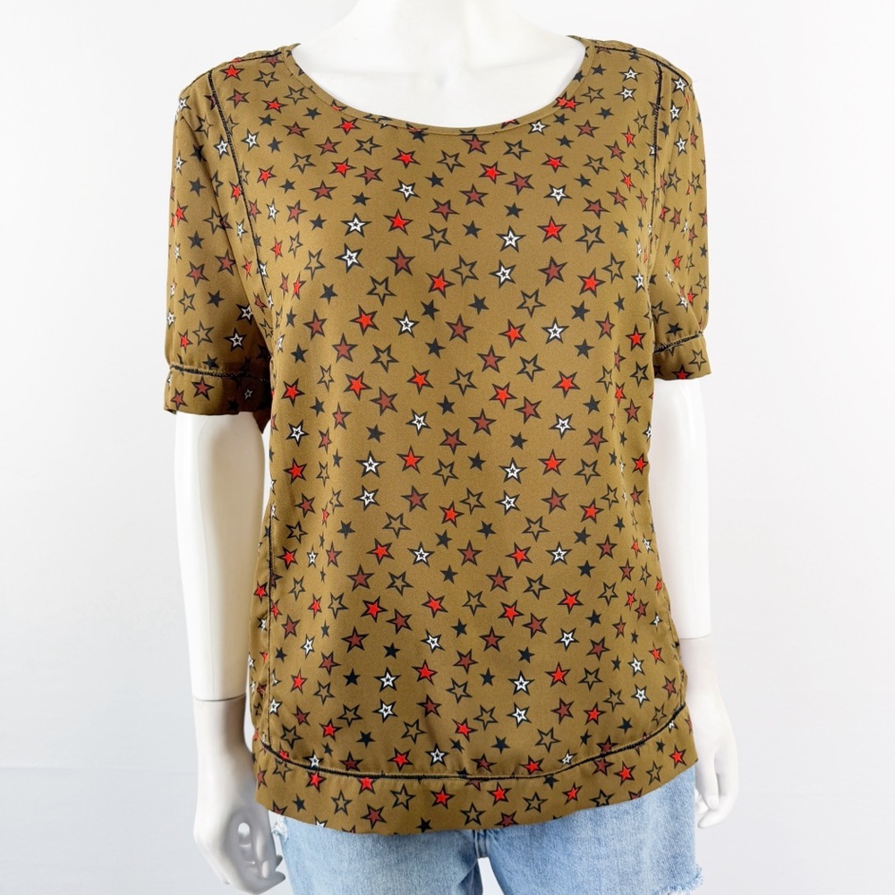 Scotch & Soda Maison Scotch Star Top Size M Dans La Nuit T-Shirt Short Sleeve